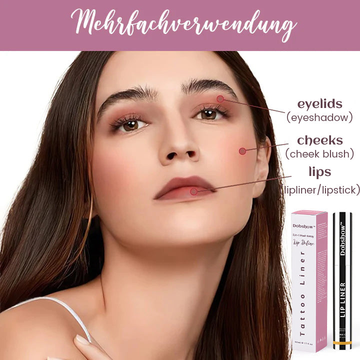 Dobshow™ Luxe 3-in-1 Abziehbar Lippen definieren Tattoo-Liner
