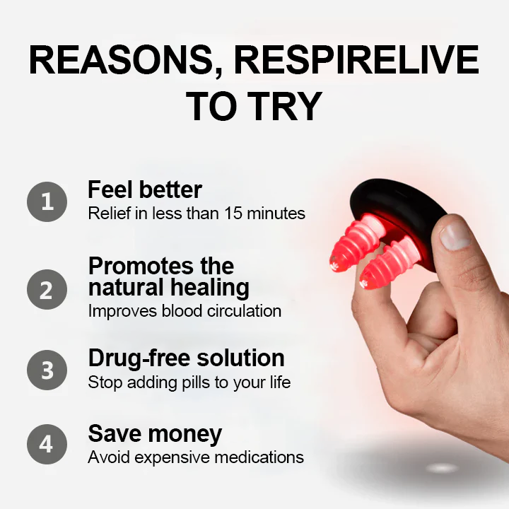 Nurbini™ RespiRelief red light nasal therapy device