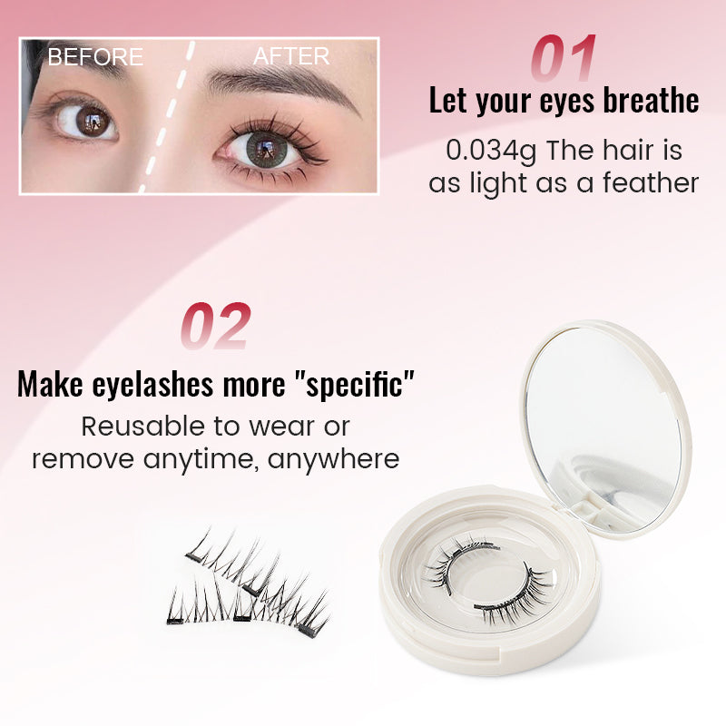 (đ Hot Sale Buy 2 Save 17%)Dobshow⢠Magnetic false eyelashes-Create beautiful eye makeup easily