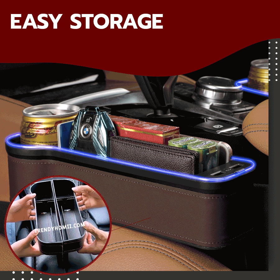 Car Chair Side Storage Organizer