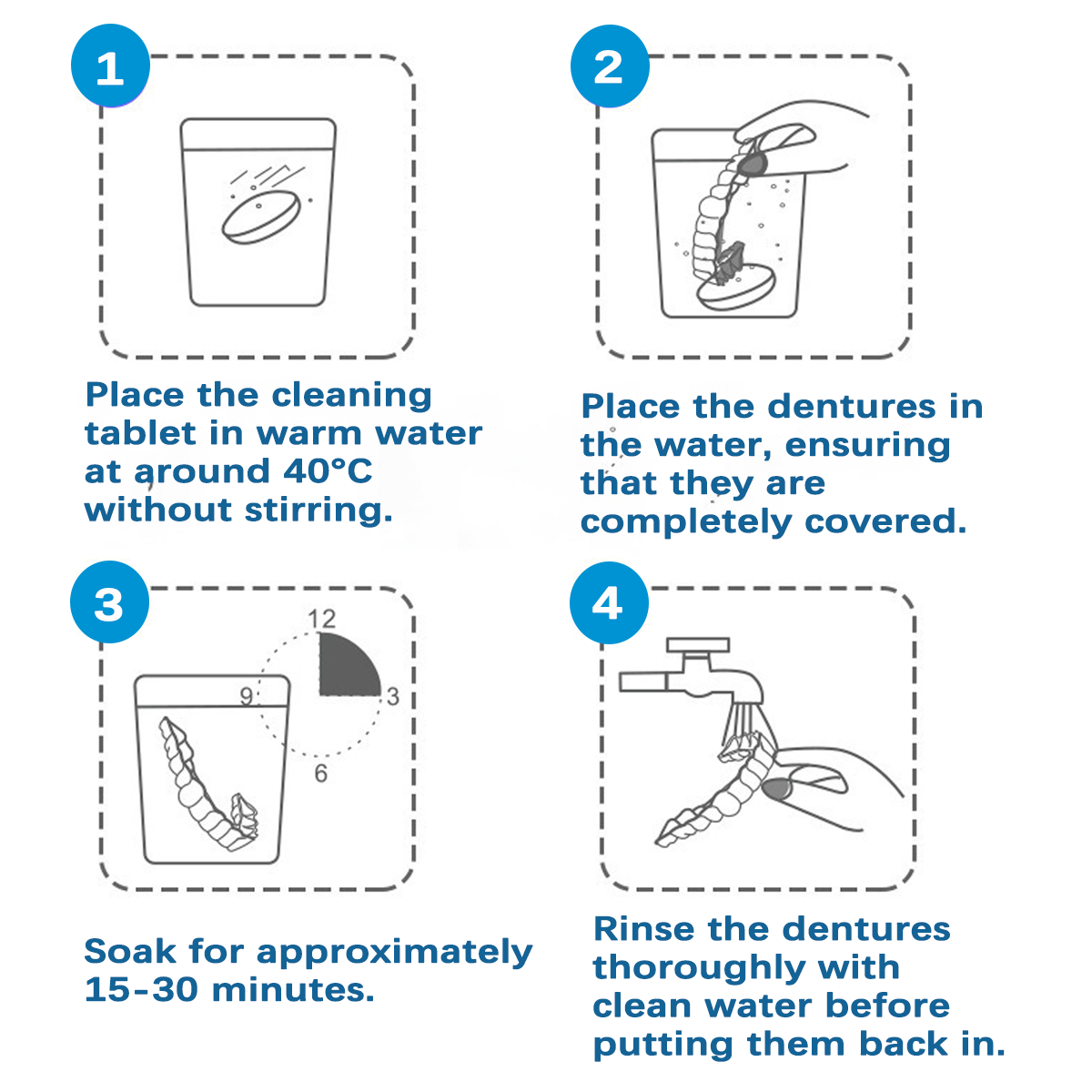 Cvreoz® Denture Cleaning Effervescent Tablets
