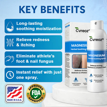 🔥Final 3 Hours: 80% OFF:Cvreoz® Magnesium Herbal Psoriasis Spray⚕️ FDA Certified (for the treatment of psoriasis and eczema, improvement of bacterial infections in the genital area, treatment of acne and warts, eliminates psoriasis and eczema, etc.)