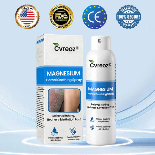 🔥Final 3 Hours: 80% OFF:Cvreoz® Magnesium Herbal Psoriasis Spray⚕️ FDA Certified (for the treatment of psoriasis and eczema, improvement of bacterial infections in the genital area, treatment of acne and warts, eliminates psoriasis and eczema, etc.)