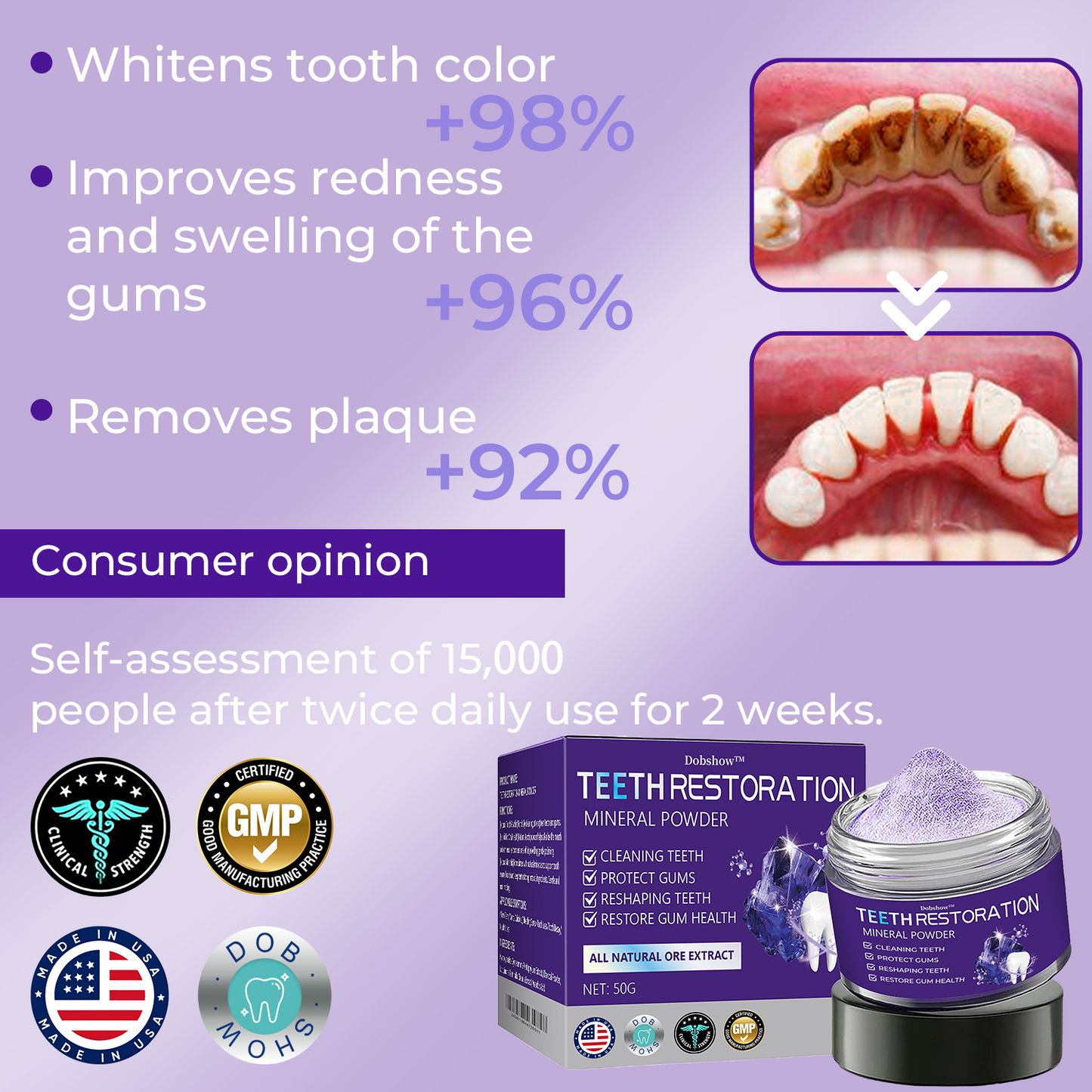 🦷Dobshow™ Dental Repair Mineral Powder >>🔥Buy One Get One Free🔥