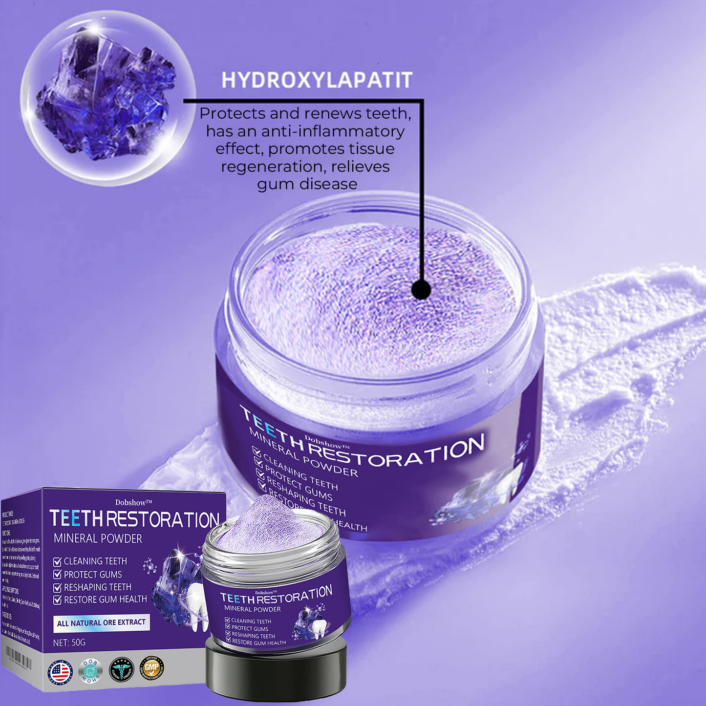 🦷Dobshow™ Dental Repair Mineral Powder >>🔥Buy One Get One Free🔥