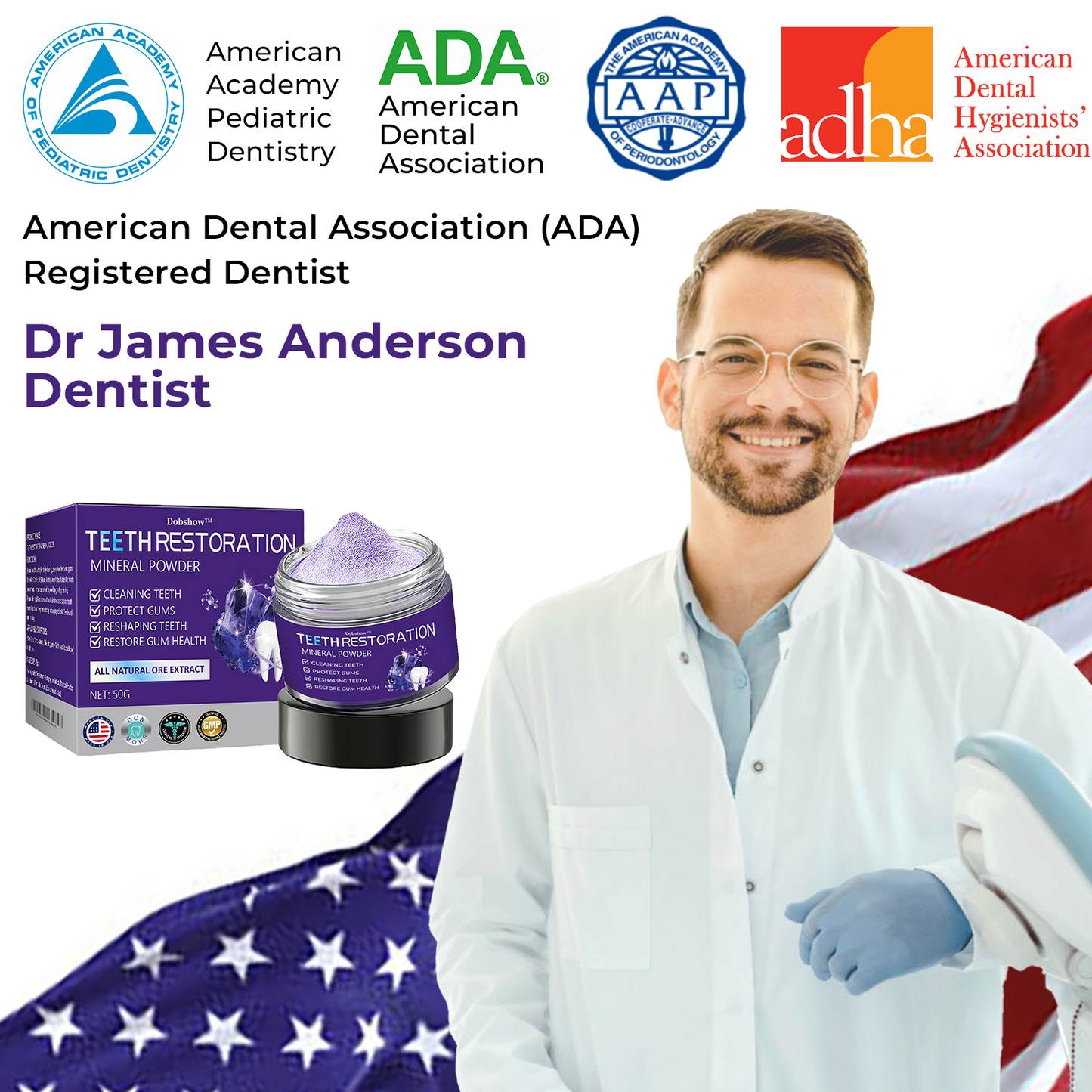 🦷Dobshow™ Dental Repair Mineral Powder >>🔥Buy One Get One Free🔥