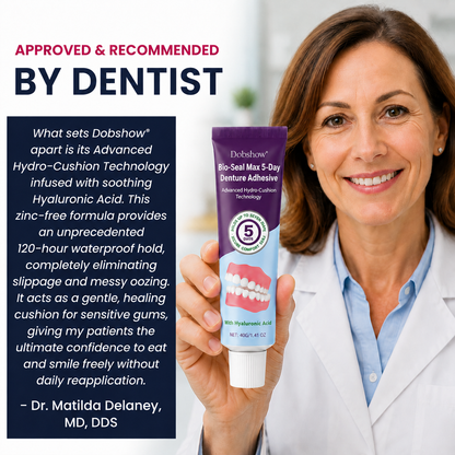 🎉LIMITED SPECIAL OFFER🎉Dobshow® Bio-Seal Max 5-Day Denture Adhesive🦷💜