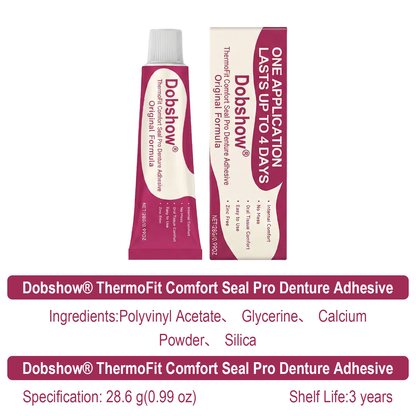 🔥𝙎𝙥𝙚𝙘𝙞𝙖𝙡 𝙋𝙧𝙤𝙢𝙤𝙩𝙞𝙤𝙣 | Dobshow® ThermoFit Comfort Seal Pro Denture Adhesive