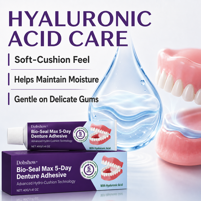 🎉LIMITED SPECIAL OFFER🎉Dobshow® Bio-Seal Max 5-Day Denture Adhesive🦷💜
