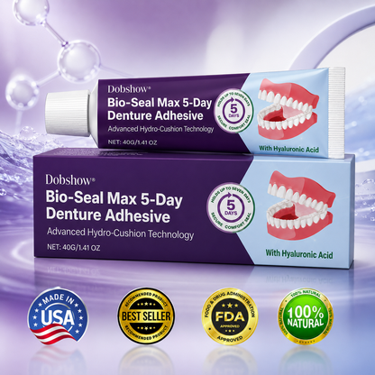 🎉LIMITED SPECIAL OFFER🎉Dobshow® Bio-Seal Max 5-Day Denture Adhesive🦷💜
