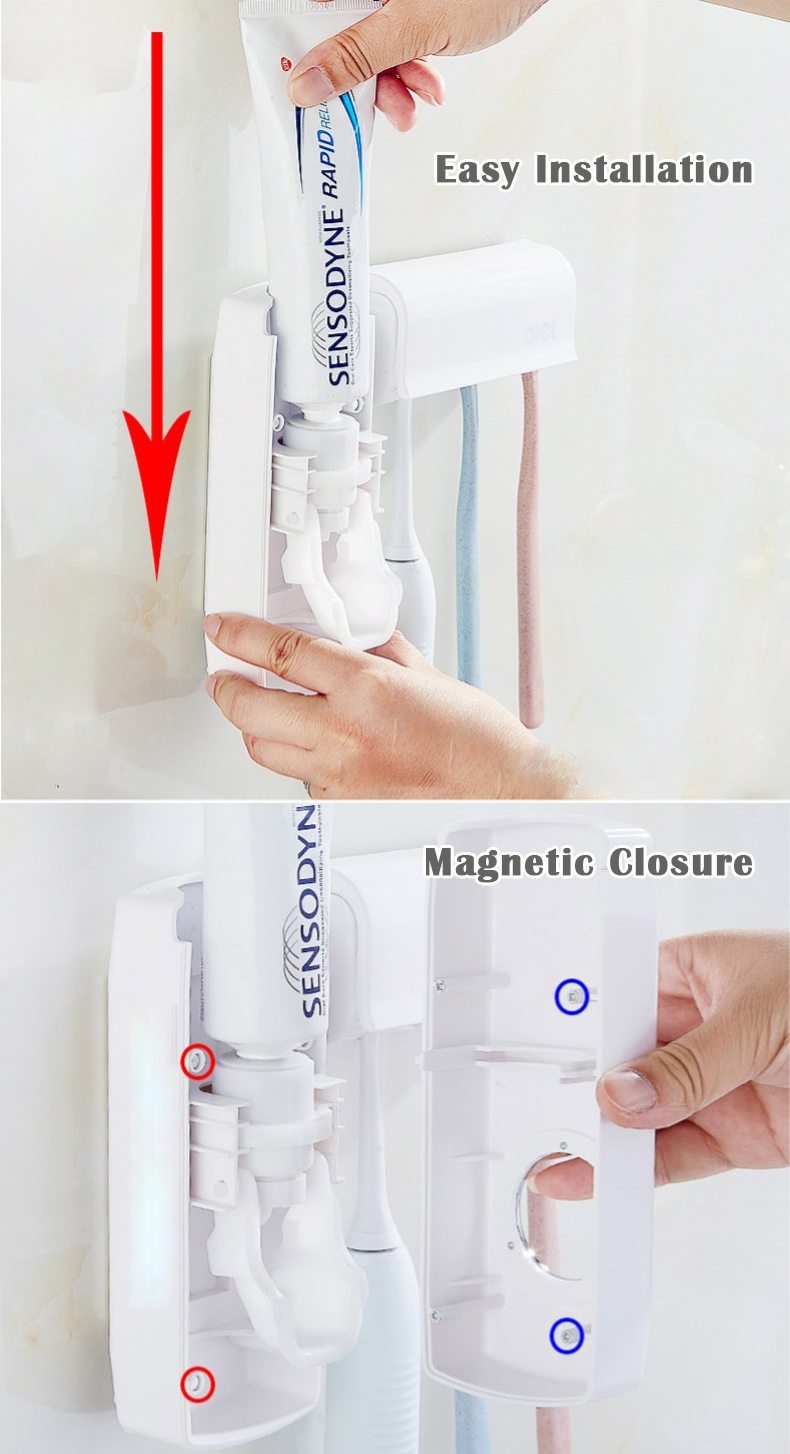 Automatic Toothpaste Dispenser Set