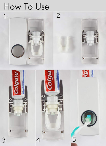 Automatic Toothpaste Dispenser Set